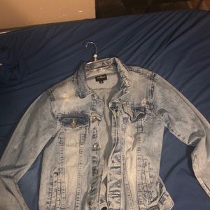 SOUTHPOLE Light blue distressed denim jacket